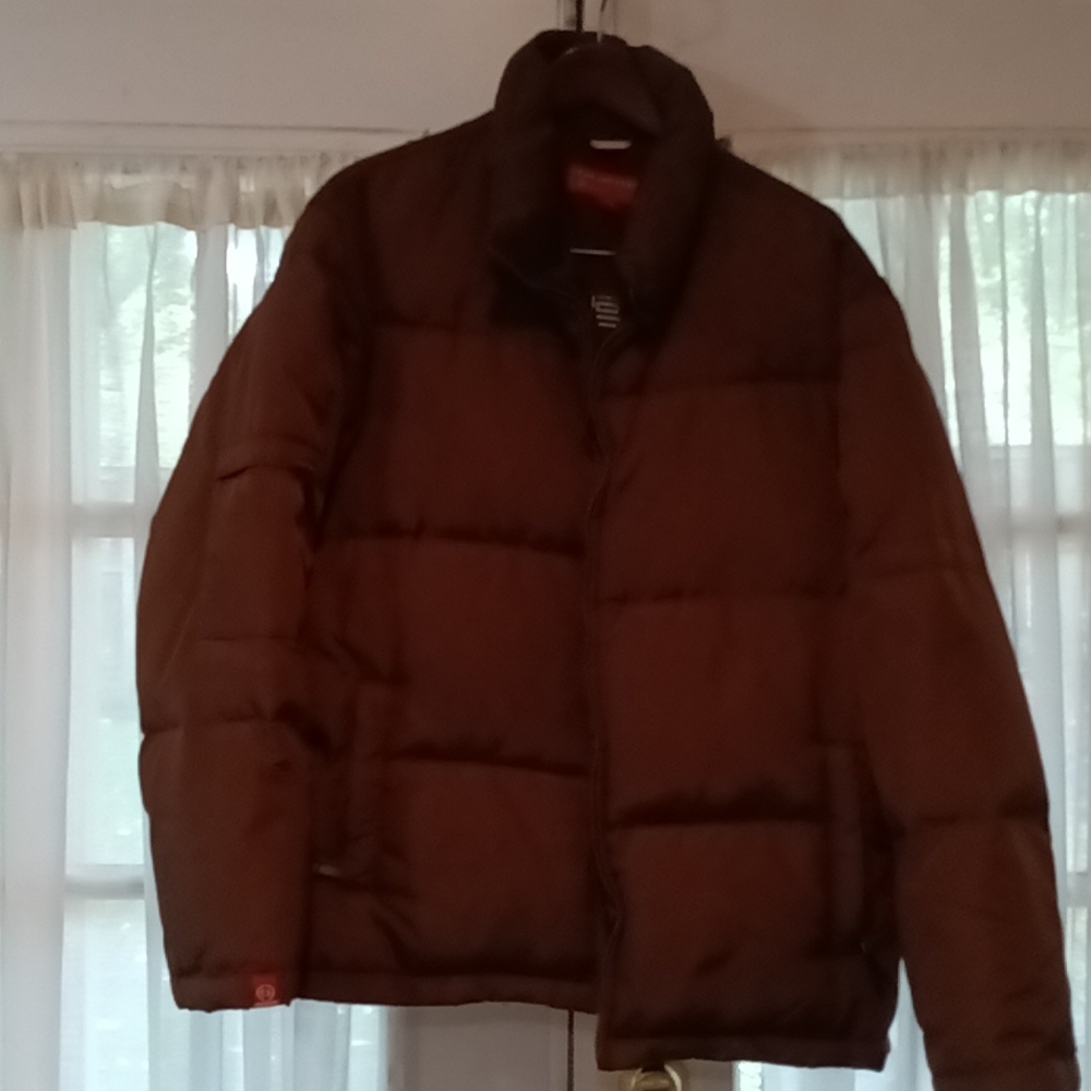 Guess Vintage Large Brown Down Jacket Puffer Jacket